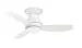 Emerson Ceiling Fans CF144WW Curva Sky Modern Low Profile/Hugger Indoor Outdoor Ceiling Fan With Light And Remote, Wet Rated, 44-Inch Blades, Appliance White Finish
