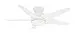 Casablanca 59021 Isotope 52-Inch 5-Blade Single Light Ceiling Fan, Snow White with Snow White Blades and Cased White Glass Bowl Light