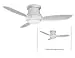 Minka Aire F574-WH One Light White Outdoor Fan