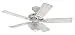 Hunter 22462 Beachcomber 52-Inch 3-Speed Ceiling Fan with 5 White-Beadboard/White-Plastic Blades and Optional Light Kit, White