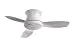 Minka-Aire F518-WH 44-inch Concept II Flush Mount Ceiling Fan, White with White Blades