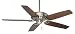 Casablanca 54021 Concentra 54-Inch 5-Blade Ceiling Fan, Brushed Nickel with Walnut/Burnt Walnut Blades