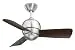 Emerson Ceiling Fans CF130BS Tilo Modern Low Profile/Hugger Indoor Outdoor Ceiling Fan, Damp Rated, 30-Inch Blades, Light Kit Adaptable, Brushed Steel Finish