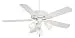Casablanca 54005 Ainsworth Gallery 54-Inch 5-Blade 3-Light Ceiling Fan, Cottage White with Cottage White Blades and Frosted White Glass Globes