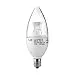 LE 5W Dimmable C37 E12 LED Candle Bulb, 40W Incandescent Bulb Equivalent, 350lm, High End Nicha LED, UL Listed, Warm White, LED Light Bulbs