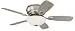 44' Casa Habitatâ„? Brushed Steel Hugger Ceiling Fan