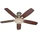 Factory-Reconditioned Hunter HR28665 60-in Brushed Nickel Ceiling Fan with Light