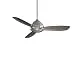 Minka-Aire F517-BN, Vintage Gyro Brushed Nickel Dual 52' Ceiling Fan w/ Light & Control