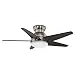 Casablanca 59019 Isotope 44-Inch Ceiling Fan with Five Espresso Blades, Wall Control and Light, Brushed Nickel
