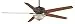 Fanimation FPD8089BA 72-Inch Keistone 5-Blade Ceiling Fan with DC motor, Bronze Accent with Reversible Walnut/ Cherry Blades