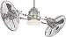 Minka-Aire F517-BN, Vintage Gyro Brushed Nickel Dual 52' Ceiling Fan w/ Light & Control