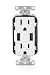Leviton T5632-W 15-Amp USB Charger/Tamper Resistant Duplex Receptacle, White