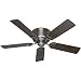 Hunter 53071 Low Profile III 52-Inch Antique Pewter Ceiling Fan with Five Walnut/Light Cherry Blades