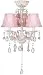 Pretty-in-Pink Pull-Chain Ceiling Fan Light Kit