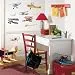 RoomMates RMK1197SCS Vintage Planes Peel & Stick Wall Decals, 22 Count