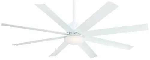 Minka-Aire-F888-WHF-Slipstream-Flat-White-65-Ceiling-Fan-with-Light-Remote-Control-0